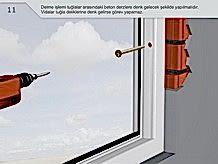 Delme işlemi tuğlalar arasındaki beton derzlere denk gelecek şekilde yapılmalıdır. Vidalar tuğla deliklerine denk gelirse görev yapamaz.